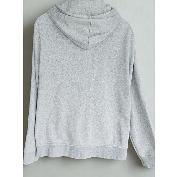 Michael Kors Unisex Tape Logo Hoodie Heather Gray XL - Picture 2 of 5